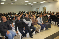 بالصور: مدرسة أجيال الثانوية في يافا تُقيم بيت عزاء لأرواح ضحايا المجازر في حلب وسوريا